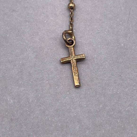 925 Sterling Silver Y Drop Lariat Necklace Holy Mary Christianity Faith Believe - Picture 5 of 7